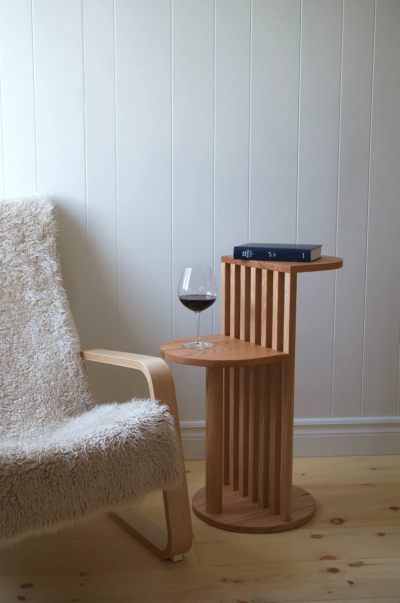 Aube Table – Minimalist Japandi Style with Mid-Century Warmth