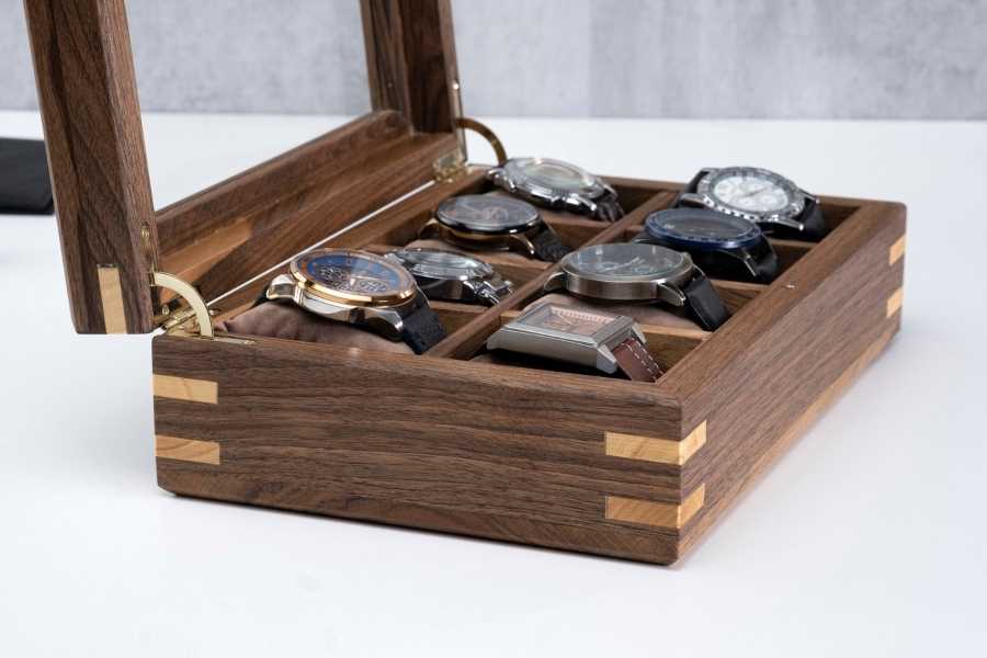 Wood Watch Box with Personalized 8 slocts