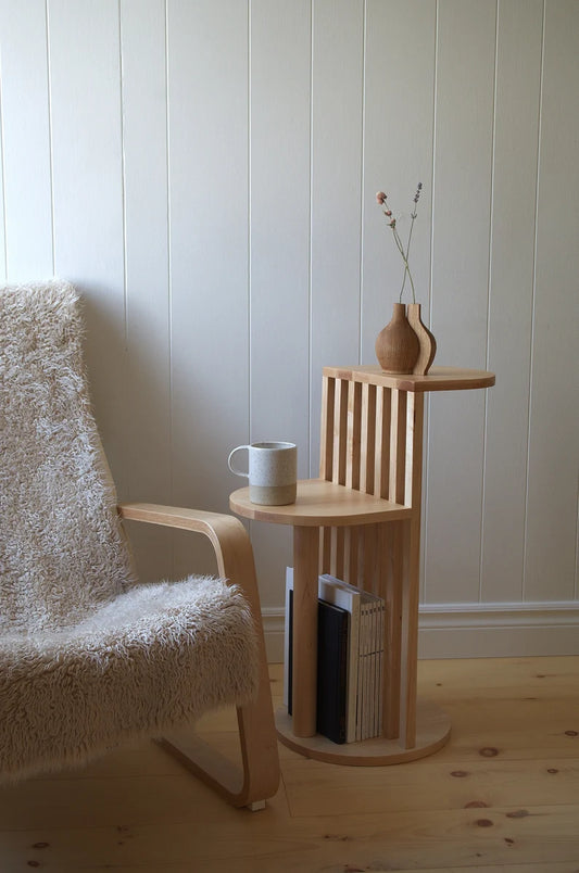 Aube Table – Minimalist Japandi Style with Mid-Century Warmth