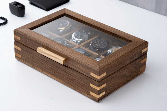Wood  Watch Box with Personalized 8 slocts