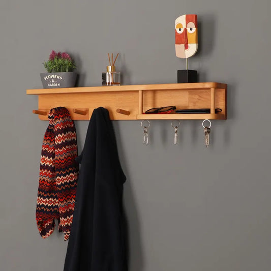 Haven Wall Organizer – Entryway Rack with Shelf